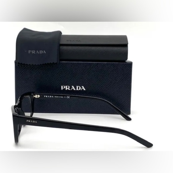 New-Prada PR 10XV 1B0101 Black 54mm Eyeglasses - Picture 5 of 6